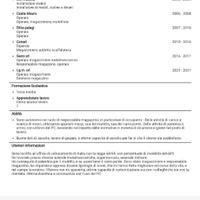 Operaio, magazziniere mulettista,