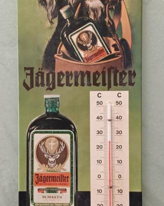 Insegna Pubblicitaria Jagermeister con Termometro