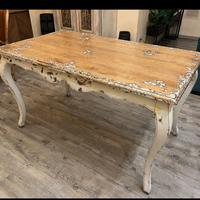 Tavolo shabby chic allungabile 140/220 cm in legno