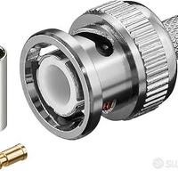 Connettore BNC MASC. A Crimpare RG59/75-hom Pz.70