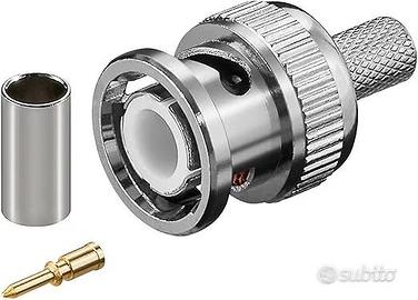Connettore BNC MASC. A Crimpare RG59/75-hom Pz.70