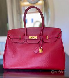 Borsa a mano rossa elegante Top qualità