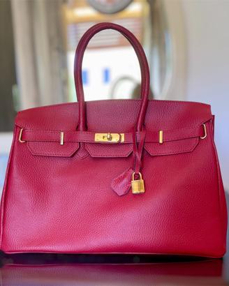 Borsa a mano rossa elegante Top qualità