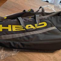 Head Borsa tennis per Racchette gialla e nera