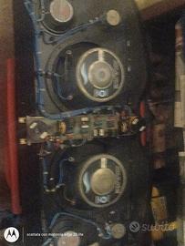 pianale  con casse da 500 watt con pneumatici