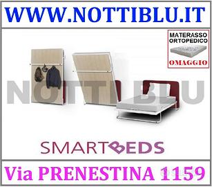 Letto a Scomparsa Smart Beds 2p Materasso Omaggio