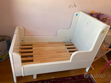 Letto allungabile busunge ikea con materasso