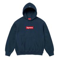 Supreme Box Logo Hooded Sweatshirt Navy