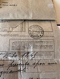Telegramma del 1919 - Gessopalena Chieti