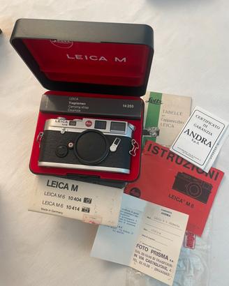 Leica M6 Cromata-Corredo completo da Collezionista