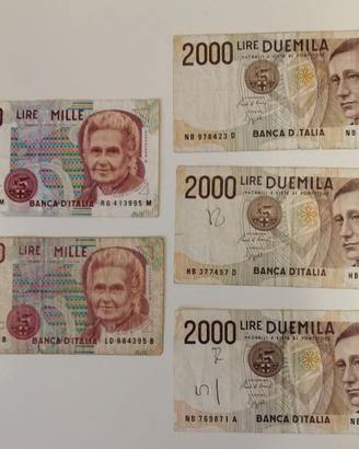 BANCONOTE e MONETE ITALIANE (LIRE)