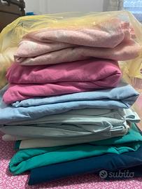 Lenzuola matrimoniali sopra e sotto angoli