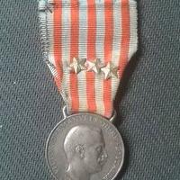 MEDAGLIA GUERRA ITALO TURCA 1911-1912 CON NASTRINO