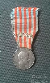 MEDAGLIA GUERRA ITALO TURCA 1911-1912 CON NASTRINO