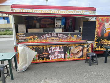 Furgone, camion paninoteca food truck