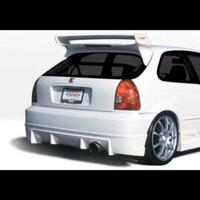 alettone posteriore alto replica Wing West in vetr