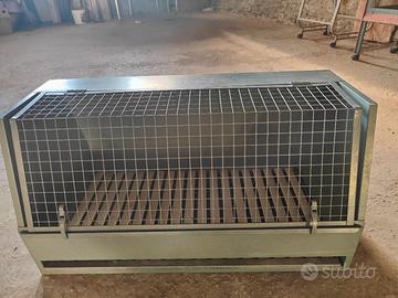 Trasportino per cani in metallo - resistente