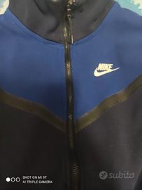 felpa tech Nike blu