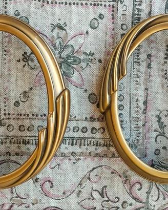 Cornici porta-foto ovali - bronzo (arte funeraria)