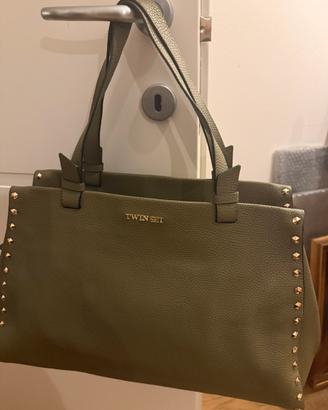 Borsa Twinset in ecopelle martellata