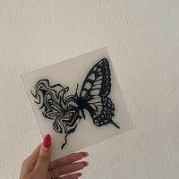 Arte su plexiglass farfalla