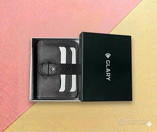 Portafoglio portacarte slim vera pelle 6 slot