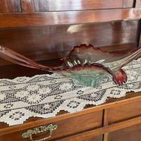 Vaso a gondola vetro sommerso murano