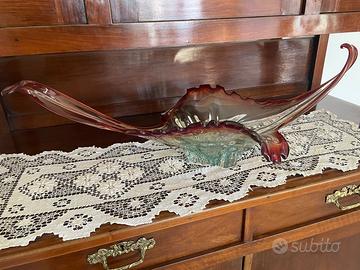 Vaso a gondola vetro sommerso murano