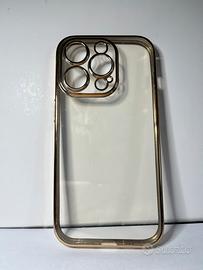 Cover iPhone 14 pro - oro translucida