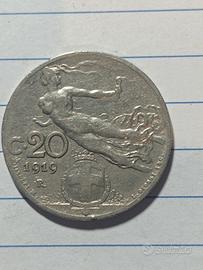 20 centesimi 1919 donna librata 