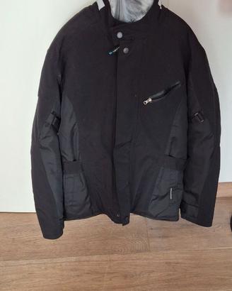 Kawasaki Rimini 2 - Giacca da moto in pelle, taglia XXL, Nero , XXL