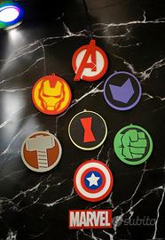 targhe avengers stampa 3D