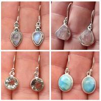 Orecchini in argento 925 e vere pietre naturali 