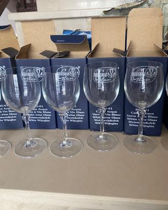 Set 6 Calici Acqua / Vino Bianco Bohemia Glass