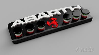 Portachiavi da parete Abarth con 6 occhielli