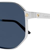 Occhiali Cartier Santos Platino 