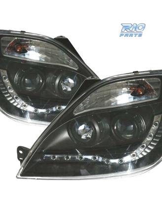 FARI FORD FIESTA 02-05 LUCE DIURNA SFONDO NERO