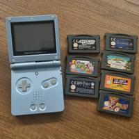 game boy advance sp piu 7 giochi 