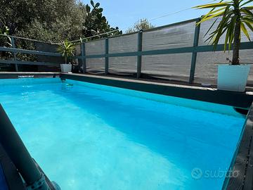 piscina 2,44x4,88 Bestway+robot+pompa a sabbia