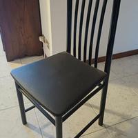 SEDIE NERE SCHIENALE ALTO perfette