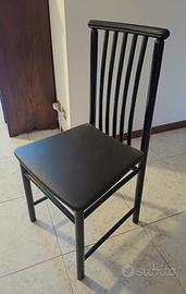 SEDIE NERE SCHIENALE ALTO perfette