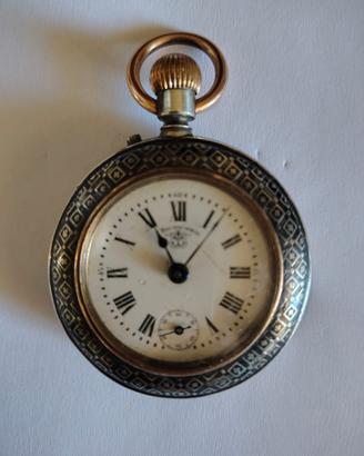 Orologio da tasca Bachschmid cassa in niello