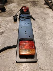 Kit luci e portatarga bici