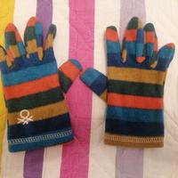 Guanti in pile bambino/a "Benetton" 4-6 anni