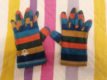 Guanti in pile bambino/a "Benetton" 4-6 anni