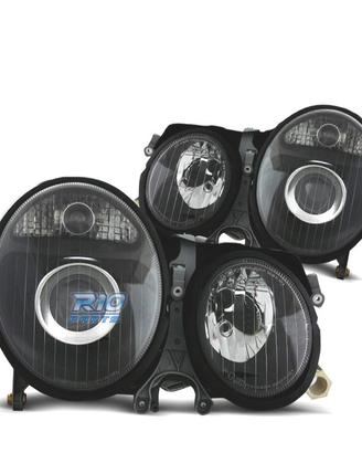 FARI PER MERCEDES CLASSE E W210 99-02 FONDO NERO
