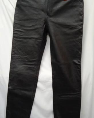 Pantaloni tipo jeans in pelle tg. 36