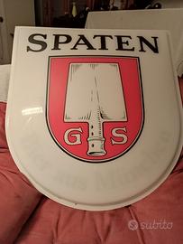 Tabella pubblicitaria SPATEN in plexiglass