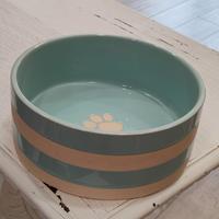 Nobby 82427 - Ciotola in ceramica Strio menta/crem