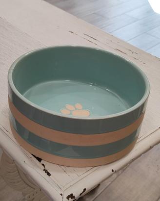 Nobby 82427 - Ciotola in ceramica Strio menta/crem